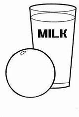 Milk Coloring Pages sketch template