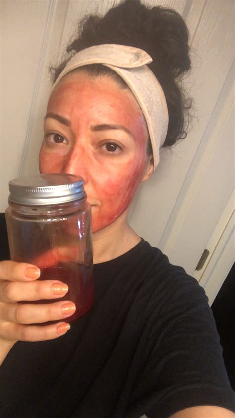woman   period blood  paint   facials media drum world