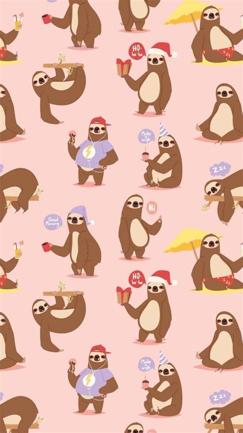 Cute Sloth Wallpapers Wallpaper Cave