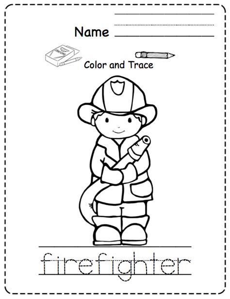 community helpers worksheets  coloring pages