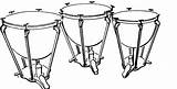 Timpani Instrument Clipart Drums Orchestra Kettle Instruments List Music Classical Webstockreview Tunes sketch template