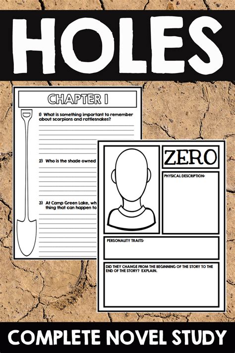 holes  study unit comprehension questions activities louis