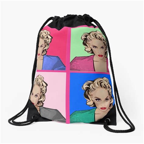 Gwen Stefani Ska Pop Singer Music Fanart Drawstring Bag