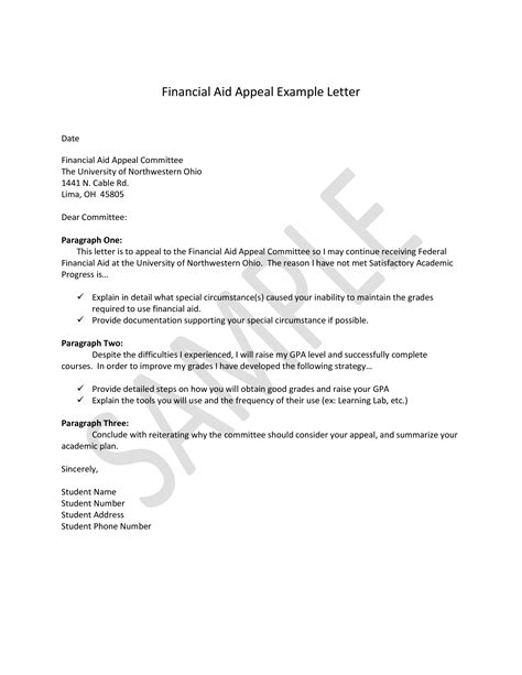 write  effective appeal letter samples  examples images