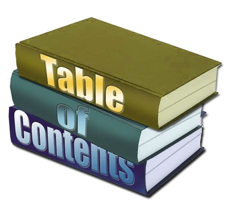 tips tricks  helpful hints creating  table  contents