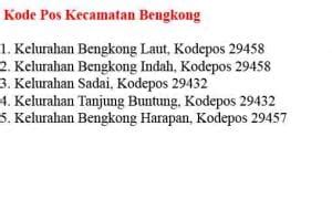 kode pos batam indonesia kecamatan kelurahan terlengkap