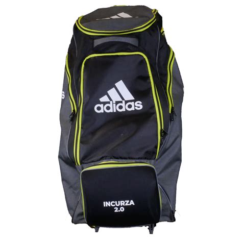 adidas cricket incurza  cricket wheelie duffle bag yellow  cricket hockey