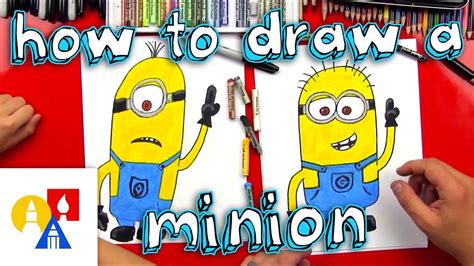 draw  minion youtube art  kids hub minion art drawing