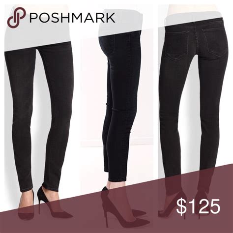 mother nwt black the looker model sky skinny jeans