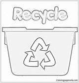 Recycling Worksheets Coloring Pages Color Coloringpagesonly sketch template