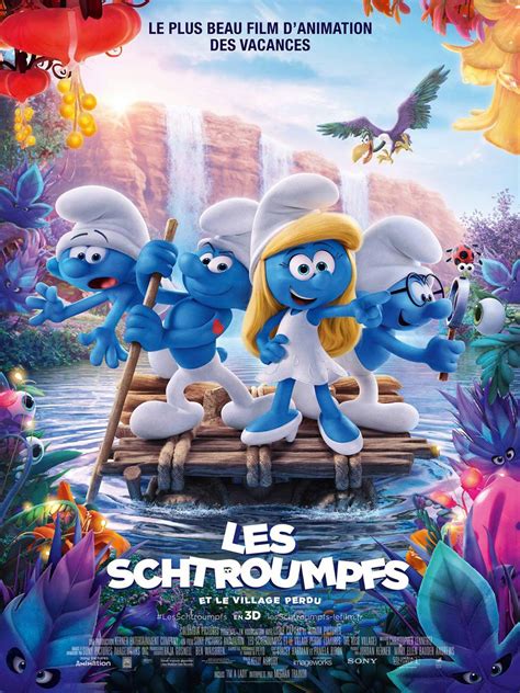 smurfs  lost village  poster  trailer addict