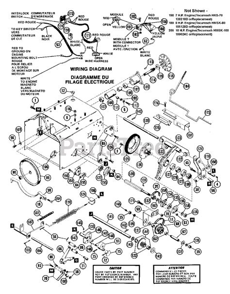 ariens  st  ariens snow blower hp tecumseh sn   drive train parts