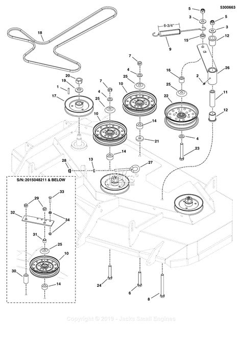 ferris  isz series   mower deck rops iszkav parts diagram