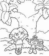Dora Exploradora Coloring Esploratrice Coloriages Arbol Magico Botas Centerblog sketch template