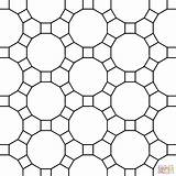 Tessellation Tessellations Hexagon Colorare Dodecagon Mosaico Quadrat Quadrati Supercoloring Ausmalbilder Pegasus Escher Quadrato Esagoni Teselado Disegno Erwachsene Cuadrados Mandala Coloringhome sketch template