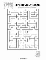 July Fourth Maze Activities Printable Word Scramble Print Allfreeprintable sketch template