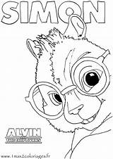Chipmunks Alvin Chipwrecked Chipmunk Coloriages sketch template