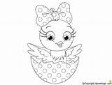 Coloring Chick Baby Pages Cute Girl Color Little Printable Chicks Word Easter Getcolorings Getdrawings Colorings Print sketch template