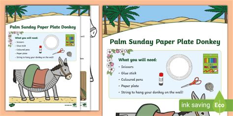palm sunday donkey craft activities twinkl