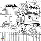 Coloring Pages Train Diesel Thomas Halloween Color Percy Printable Print Kids Friends Engine Tank Getcolorings Graphic Trick Treat Difficult Template sketch template