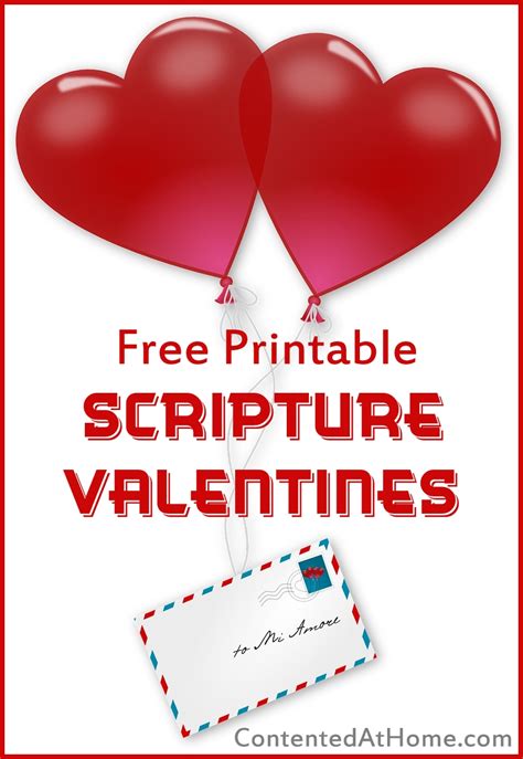 printable scripture valentines  kids contented  home