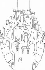 Eldar Warhammer 40k sketch template