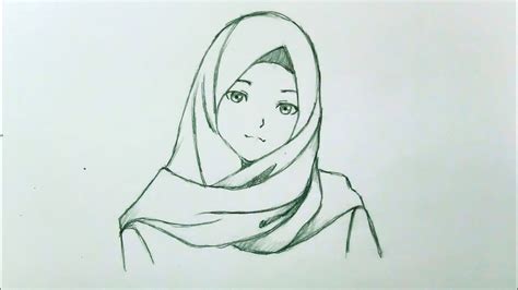 pemula wajib nonton step by step menggambar anime berhijab