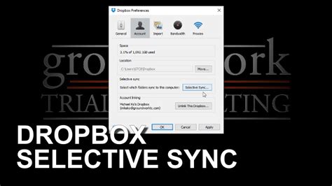 dropbox selective sync youtube