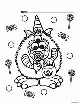 Halloween Coloring Pages Cute Kids Candy Print Candyland Printable Dog Girls Critter Color Getcolorings Printabel Wonderful Albanysinsanity Comments sketch template