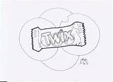 Twix Drawing Draw sketch template