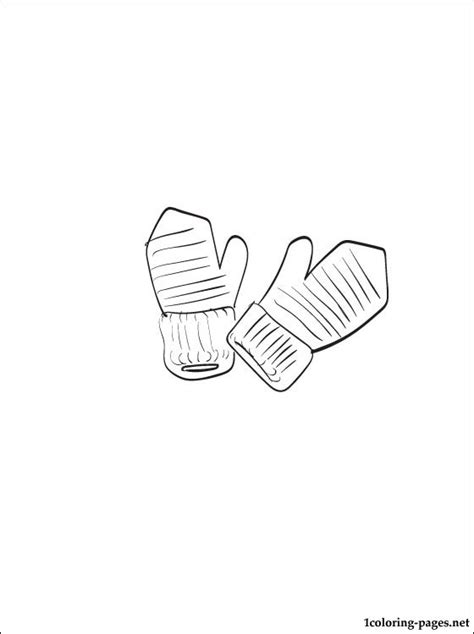 mittens coloring page  print  coloring pages