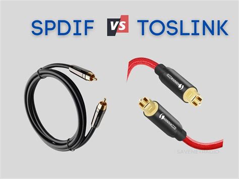 spdif  toslink cables  key differences explained