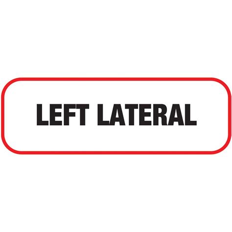 left lateral label  ray label     item xll