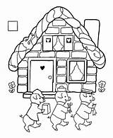 Coloring Pages Brick Three Pigs Little Lego House Block Tie Houses Fighter Getcolorings Tale Getdrawings Drawing Color Printable Colorings sketch template