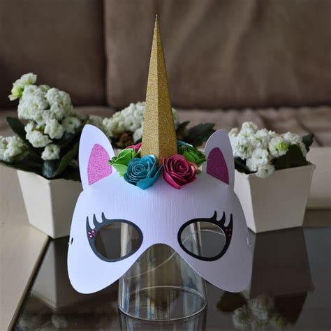 unicorn face mask designed  atbirds svgs crafts  kids crafty