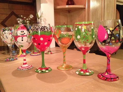 Pin By Sandy Lee Cali On Arts And Crafts Painted Wine Glasses
