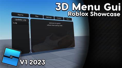 3d Menu Gui 2023 V1 Roblox Showcase Youtube