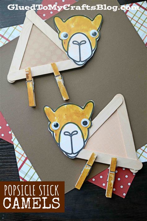 popsicle stick camel craft