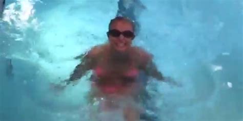bikinid britney spears shows    synchronized swimming move huffpost