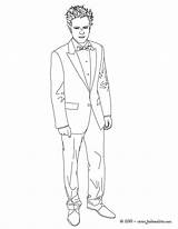 Pattinson Terno Hellokids Colorier Homens Standing Anzug Costard Pessoas Suits Farben Drucken sketch template