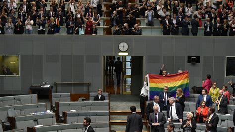 australians celebrate same sex marriage with anthem the