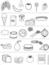 food groups coloring page group picture image  tag