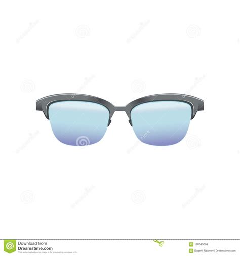 classic clubmaster glasses with blue lenses and metallic