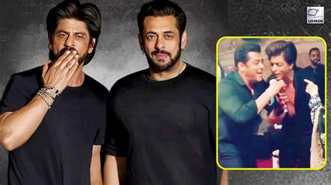 Watch Salman And Shah Rukh Khan Dosti Remains Unbreakable Viral Video