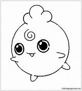 Pokemon Igglybuff Coloring Pages Color Print Coloringpagesonly sketch template