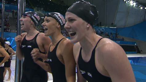 Bbc Sport Olympics Swimming Usa Women Win 200m