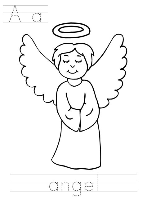 christmas angel coloring page coloring home