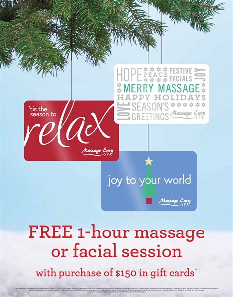 free 1 hour massage or facial session with purchase of