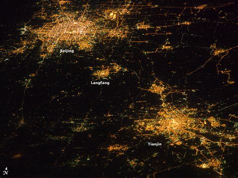 Cities At Night Northern China Image Of The Day