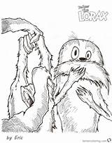 Kids Coloring Pages Seuss Lorax Dr Drawing Eric Printable sketch template